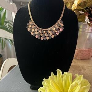 Gold Tone Statement Necklace